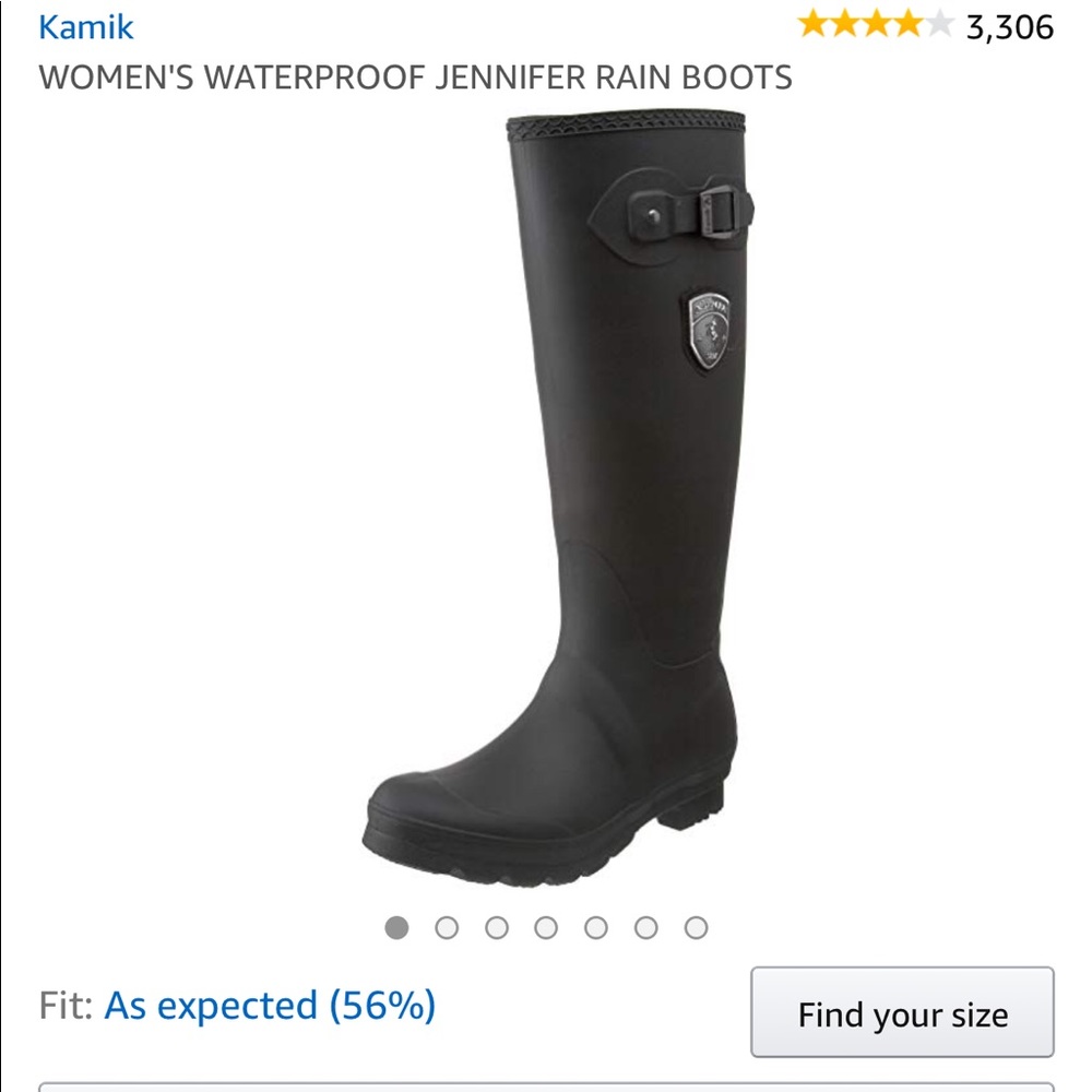Kamik women’s waterproof Jennifer rain boots